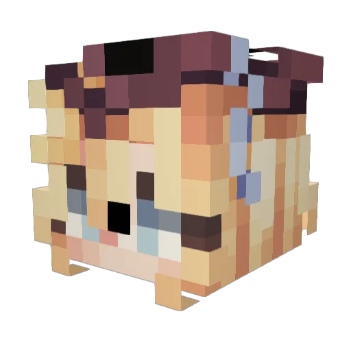 itsEtha_ Minecraft avatar head, 3D render