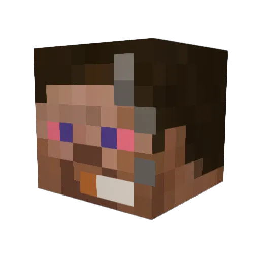itsForceYT Minecraft avatar head, 3D render