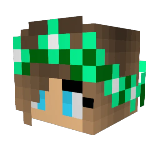 itsFranki Minecraft avatar head, 3D render