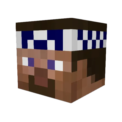 itsFrankieThorp Minecraft avatar head, 3D render