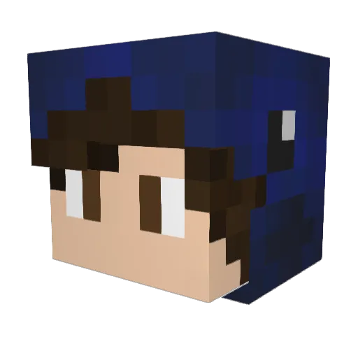 itsFreshPlay Minecraft avatar head, 3D render
