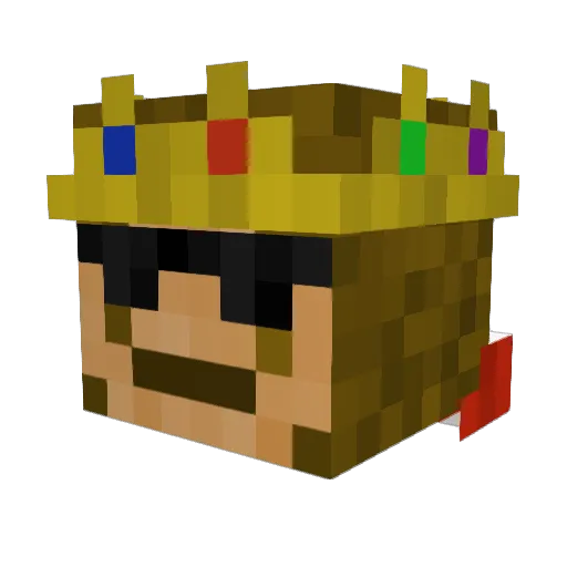 itsG0LF Minecraft avatar head, 3D render