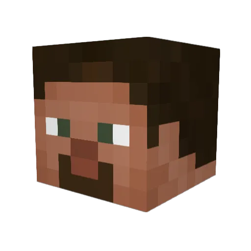 itsGALLUS Minecraft avatar head, 3D render