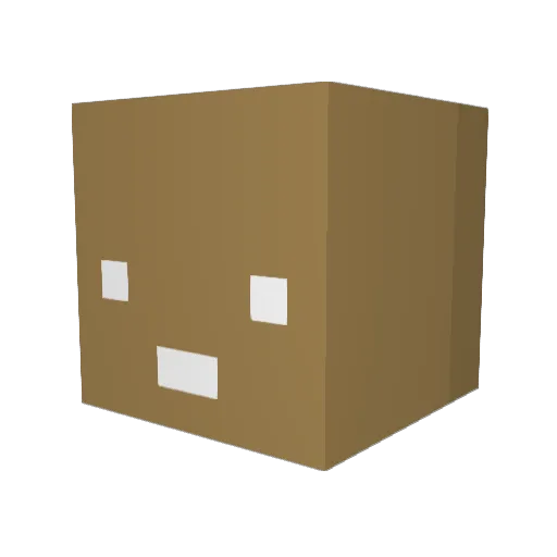 itsGingii Minecraft avatar head, 3D render