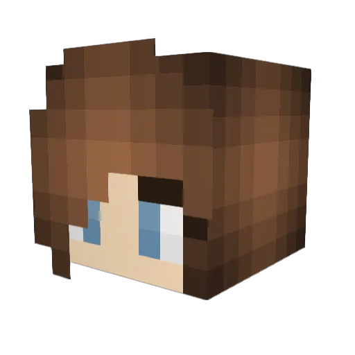 itsGrace_13 Minecraft avatar head, 3D render