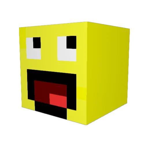 itsJJ Minecraft avatar head, 3D render