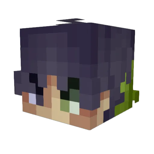 itsJigoku Minecraft avatar head, 3D render