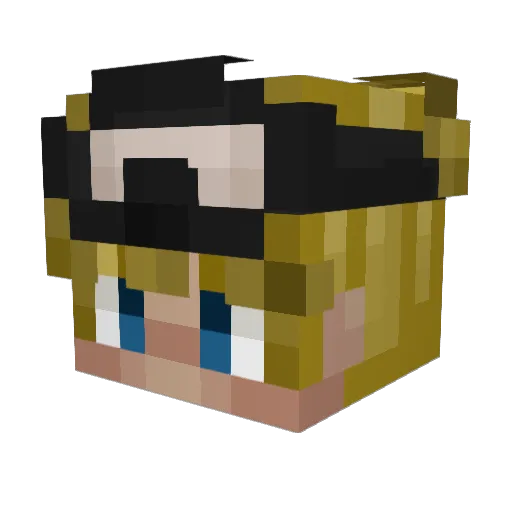 itsJike Minecraft avatar head, 3D render