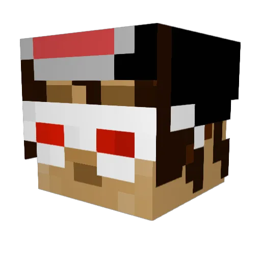 itsKj_321 Minecraft avatar head, 3D render