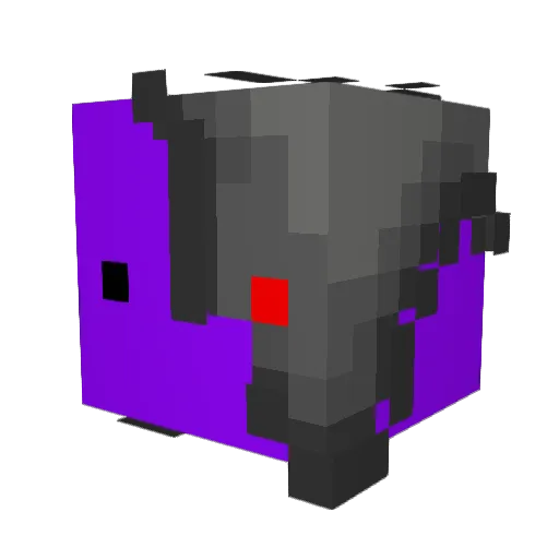 itsKwaii Minecraft avatar head, 3D render