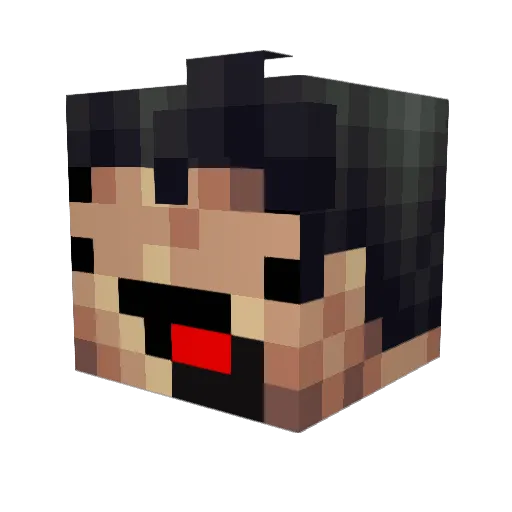 itsLostyy Minecraft avatar head, 3D render