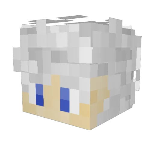 itsLuc1 Minecraft avatar head, 3D render