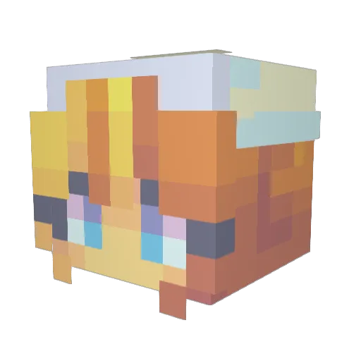 itsMZO Minecraft avatar head, 3D render