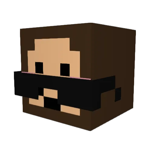 itsMarieete Minecraft avatar head, 3D render