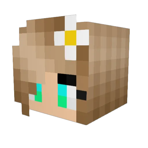 itsMayoo Minecraft avatar head, 3D render