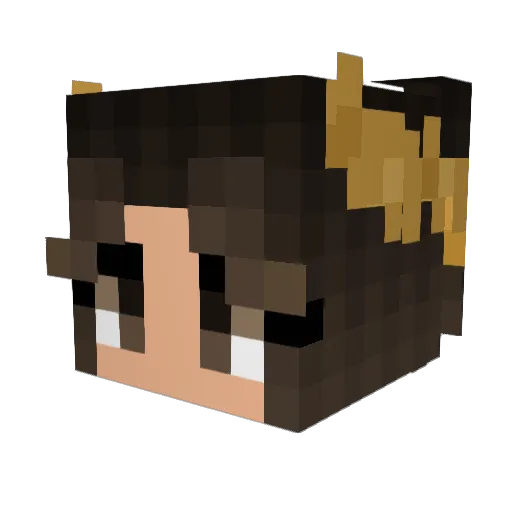 itsMiango Minecraft avatar head, 3D render