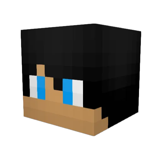 itsMixFX Minecraft avatar head, 3D render