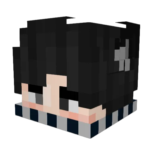itsMolf Minecraft avatar head, 3D render