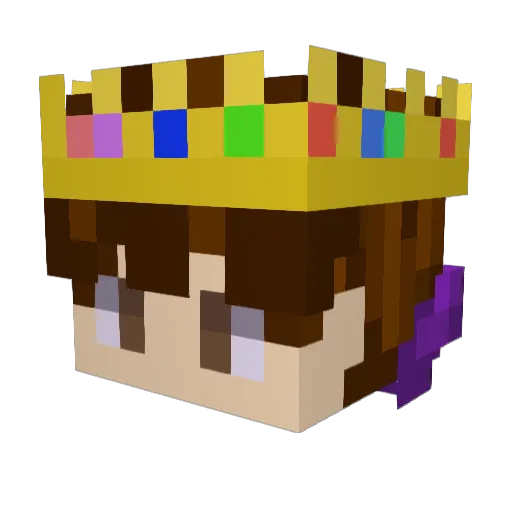 itsNafe Minecraft avatar head, 3D render