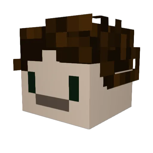 itsNyzor Minecraft avatar head, 3D render