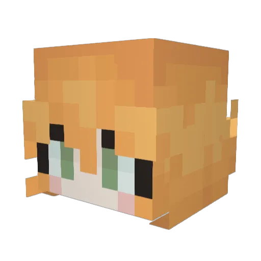 itsOlano Minecraft avatar head, 3D render