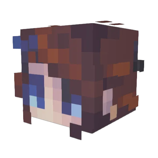itsPAM3LA Minecraft avatar head, 3D render