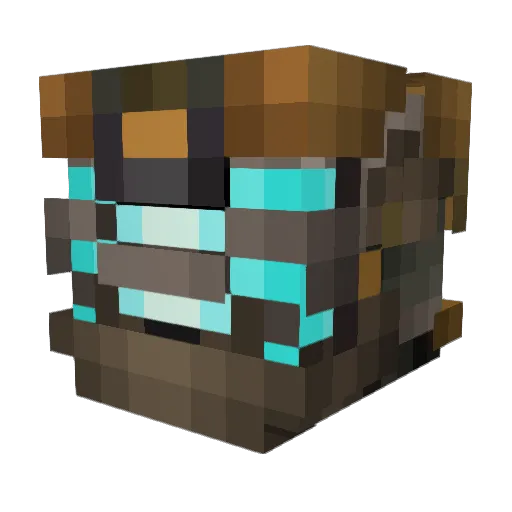 itsPipemc Minecraft avatar head, 3D render