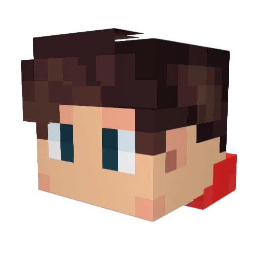 itsPixial Minecraft avatar head, 3D render