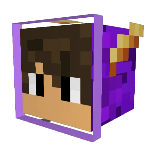itsRaXe Minecraft avatar head, 3D render