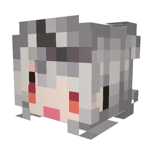 itsRainey Minecraft avatar head, 3D render