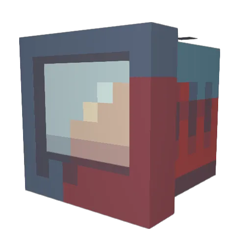 itsRustee Minecraft avatar head, 3D render