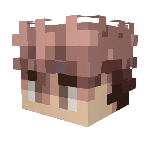 itsSaggi Minecraft avatar head, 3D render