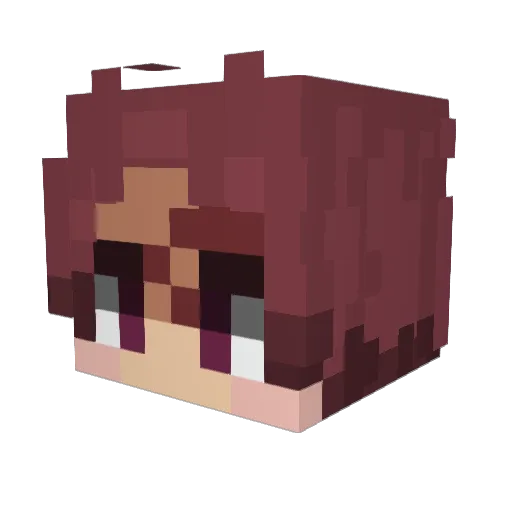 itsSansYT Minecraft avatar head, 3D render
