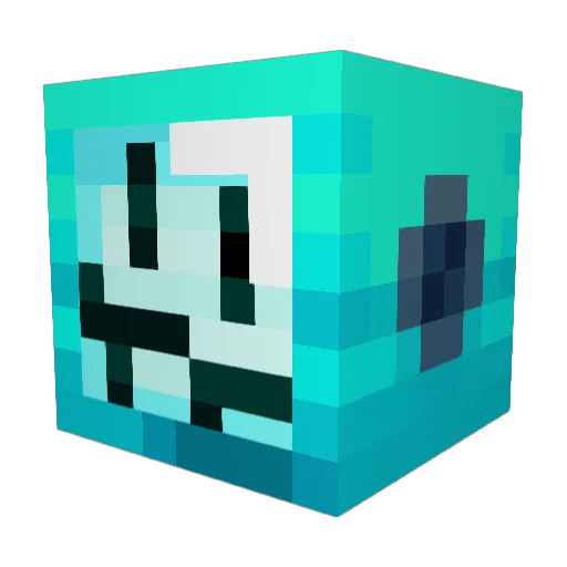 itsSnapp Minecraft avatar head, 3D render