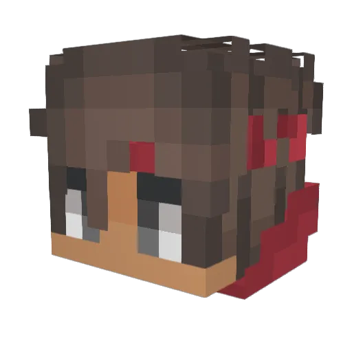 itsSpookyLol Minecraft avatar head, 3D render