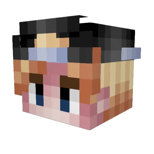 itsSwey Minecraft avatar head, 3D render