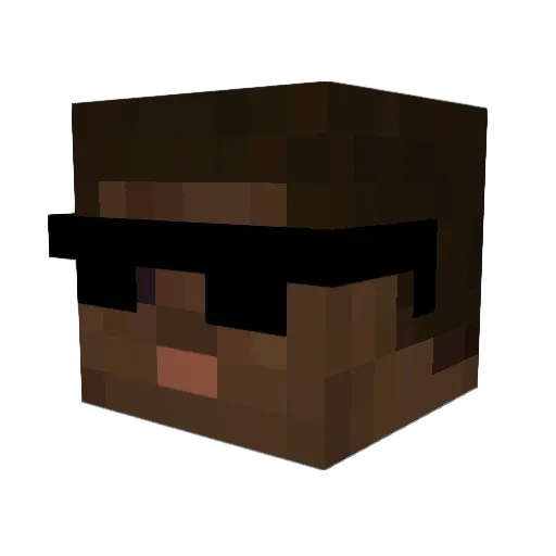 itsTariq Minecraft avatar head, 3D render