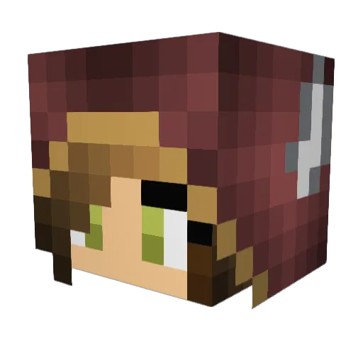 itsTizzy Minecraft avatar head, 3D render