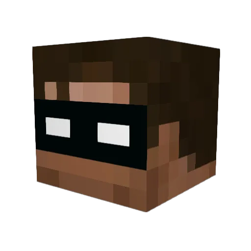 itsTonic Minecraft avatar head, 3D render