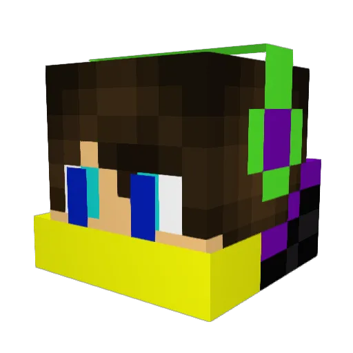 itsTriGuy Minecraft avatar head, 3D render