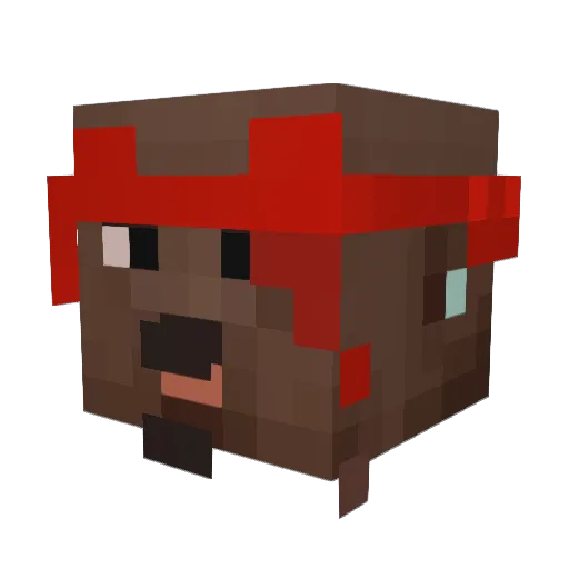 itsTyd Minecraft avatar head, 3D render