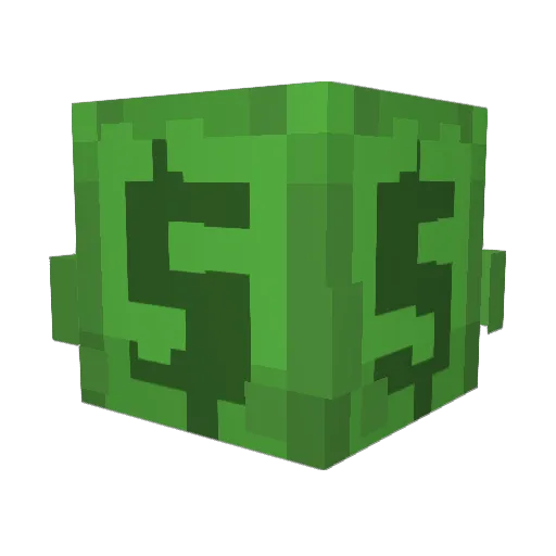 itsV1nce Minecraft avatar head, 3D render