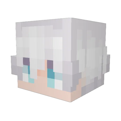itsWhip Minecraft avatar head, 3D render