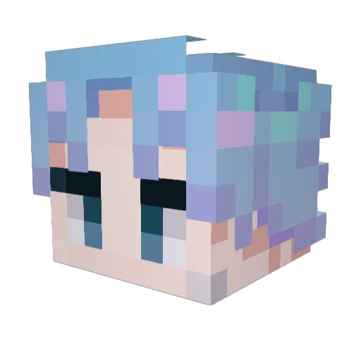 itsZ3AL Minecraft avatar head, 3D render
