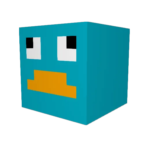 itsZarix Minecraft avatar head, 3D render