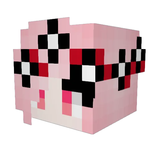 its_Artemis_47 Minecraft avatar head, 3D render