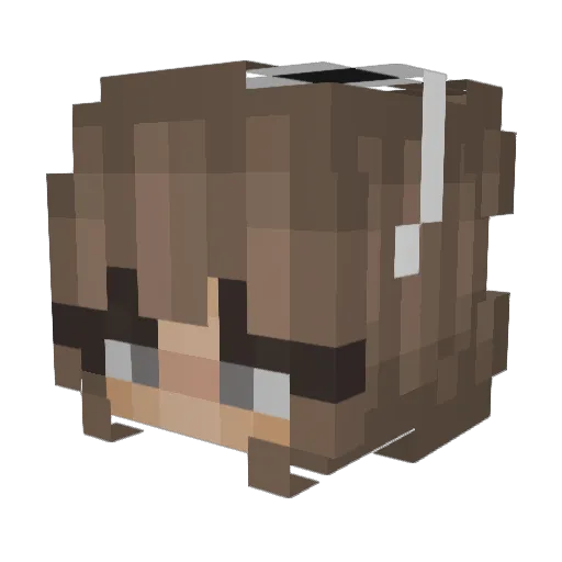 its_Avii Minecraft avatar head, 3D render