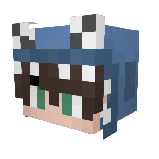 its_BRTK Minecraft avatar head, 3D render