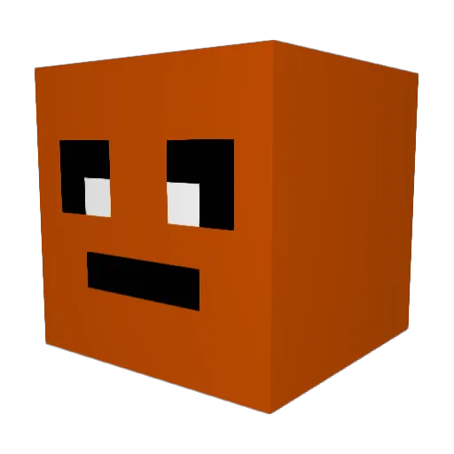 its_Dref Minecraft avatar head, 3D render