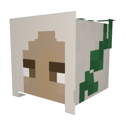 its_Duk Minecraft avatar head, 3D render